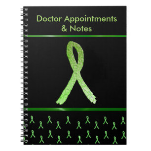 Black Lyme Disease Awareness Ribbon-Notebook Notizblock