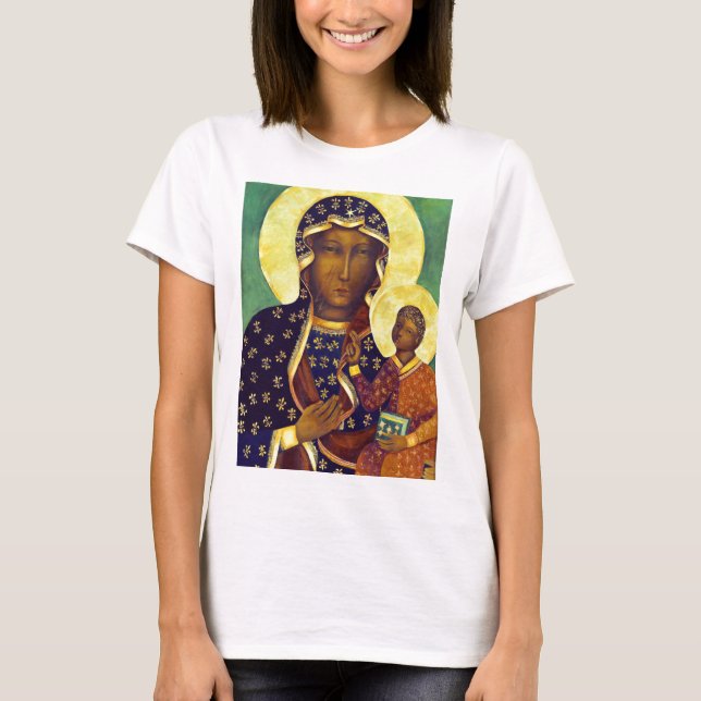 Black Madonna Icon Polen T-Shirt (Vorderseite)