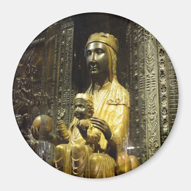 Black Madonna Montserrat Magnet (Vorne)