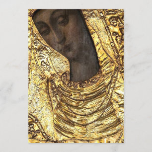 Black Madonna Poland Our Lady of Grace Of The Gate Einladung