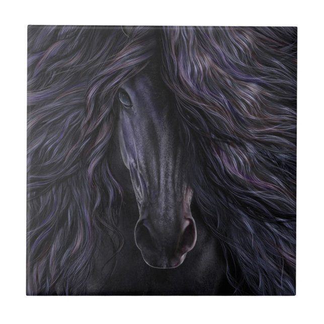 Black Magic Art Tile Fliese (Vorderseite)