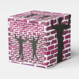 Black Magic Hollyhock by Yeshaya Dank Wood Wall Ar Geschenkschachtel