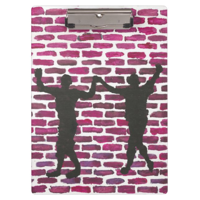 Black Magic Hollyhock by Yeshaya Dank Wood Wall Ar Klemmbrett (Vorderseite)