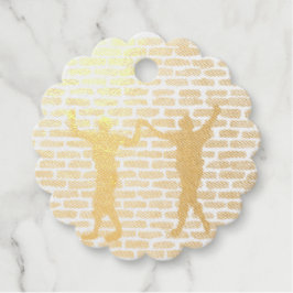 Black Magic Hollyhock von Yeshaya Dank Wood Wall A Geschenkanhänger