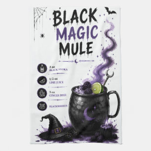 Black Magic Mule Halloween Rezept Geschirrtuch