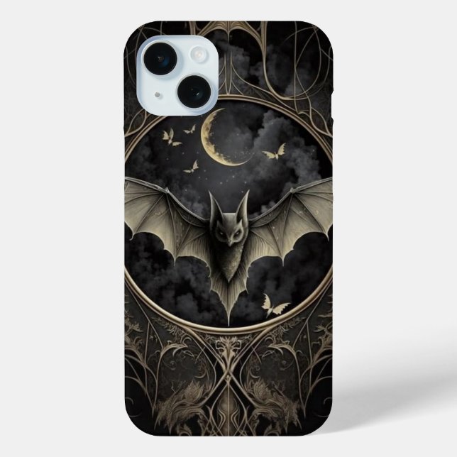 Black Magic Spooky Bat Case-Mate iPhone Hülle (Rückseite)
