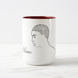 Black Magic Woman Art Zweifarbige Tasse