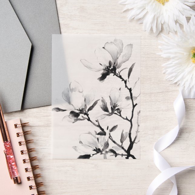 Black Magnolia Moderne Botanische Hochzeit (Hochzeit)