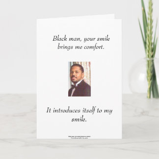 Black Man Card Karte