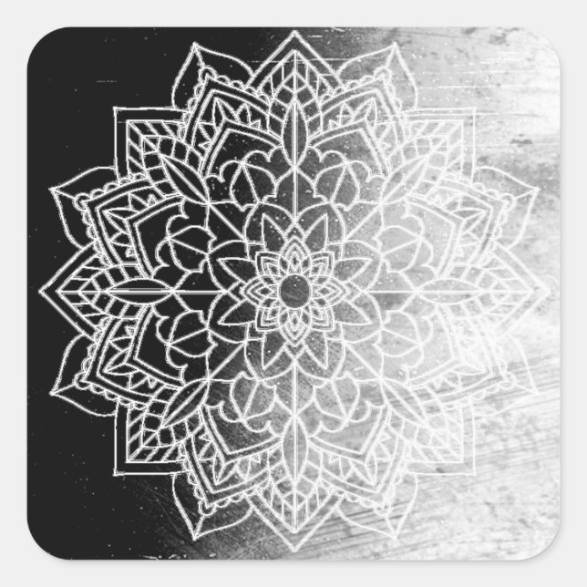 Black Mandala Stickers (Vorderseite)