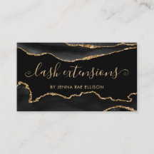 Black Marble Agate Classy Chic Lash Aftercare