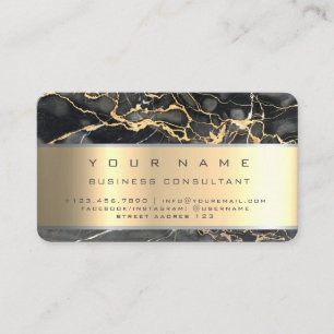 Black Marble professioneller Unternehmensberater Visitenkarte