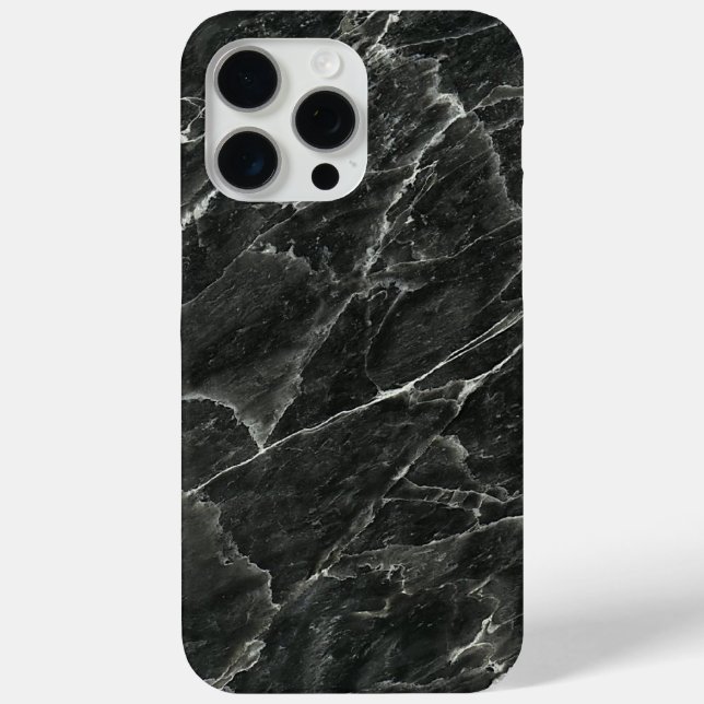 Black Marble Slab Case-Mate iPhone Hülle (Rückseite)