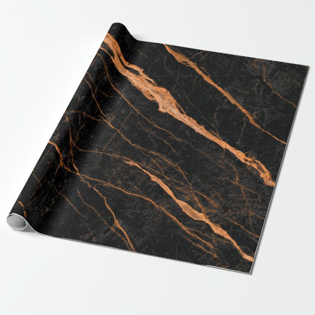 black marble with golden veins, emperador marble n geschenkpapier (Ungerollt)