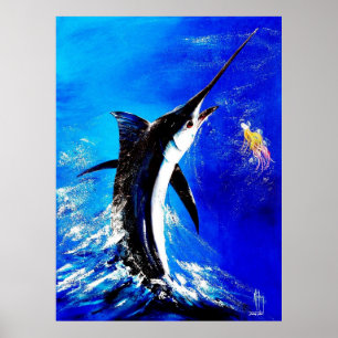 Black Marlin "Black Attack" Poster