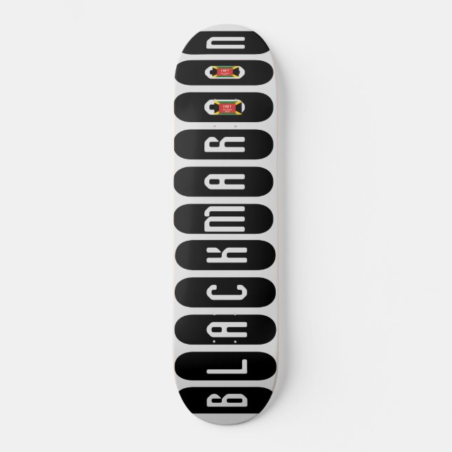 BLACK MAROON Skateboard (Vorderseite)