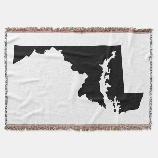 Black Maryland Shape Decke (Vorderseite)