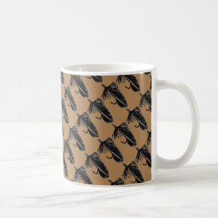 "Black Matuka on Brown" geteerte Trout Fly Tasse