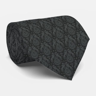 Black Medieval Dragons Neck Tie Krawatte