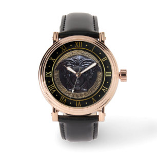 Black Medusa Designer Armbanduhr