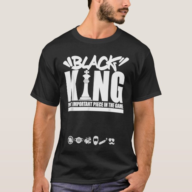 Black Melanin King Fathers Day Plus Size Mens T-Shirt (Vorderseite)