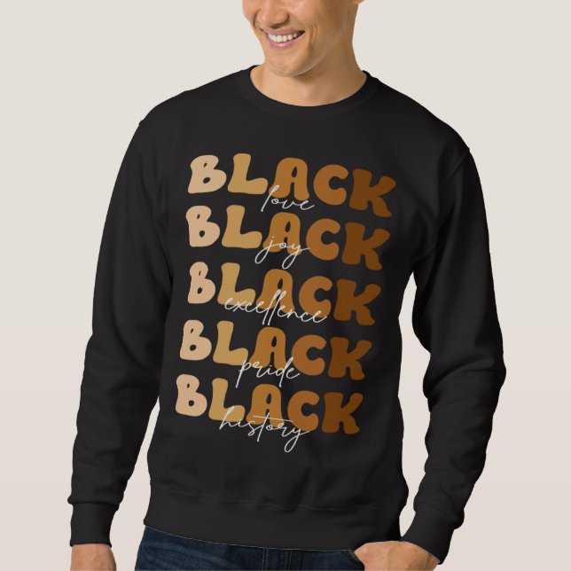 Black Melanin  Melanin Afro Womens Black History M Sweatshirt (Vorderseite)