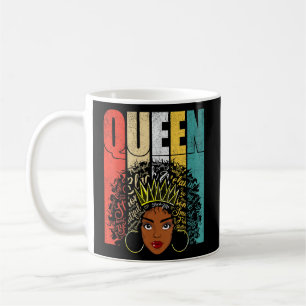 Black Melanin Queen Afro Women Girl Apparel Africa Kaffeetasse