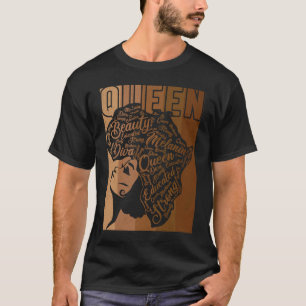 Black Melanin Queen Apparel Afro T-Shirt