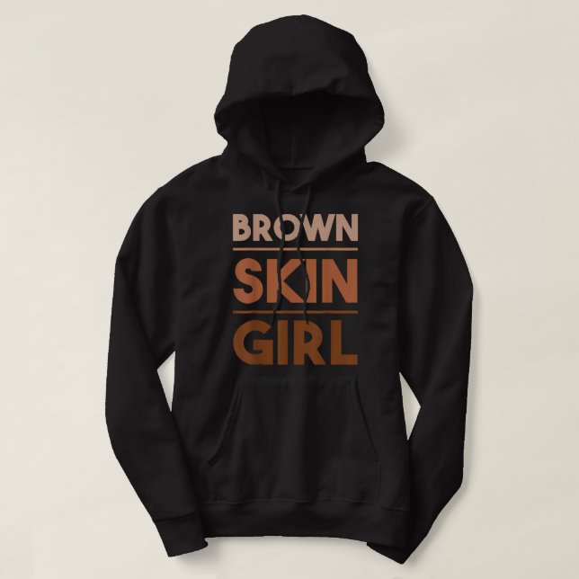Black Melanin Queen Magic Brown Skin Girl Juneteen Hoodie (Design vorne)