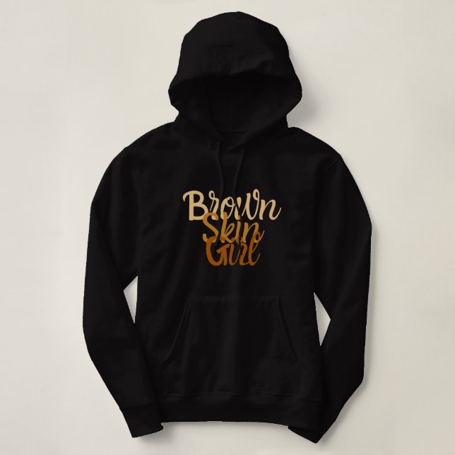 Black Melanin Queen Magic Brown Skin Girl Juneteen Hoodie (Design vorne)