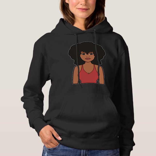 Black Melanin Queen Woman Empowerment Power Girl E Hoodie (Vorderseite)