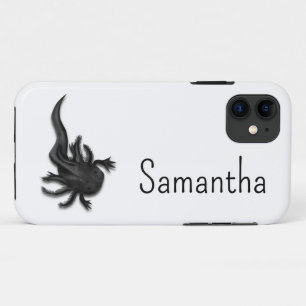 Black Melanoid Axolotl Art Case-Mate iPhone Hülle