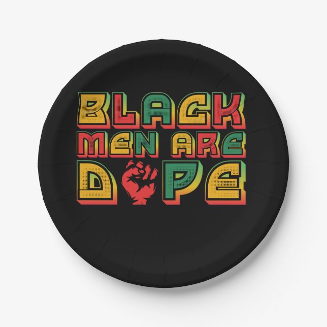 black_men_are_dope_01 pappteller (Vorderseite)