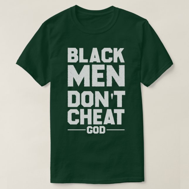 Black Men Dont Cheat Funny Lover Couple Long Sleev T-Shirt (Design vorne)