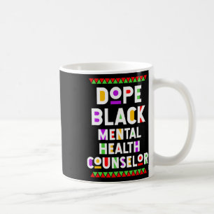 Black Mental Health Counselor Afro American Job Kaffeetasse