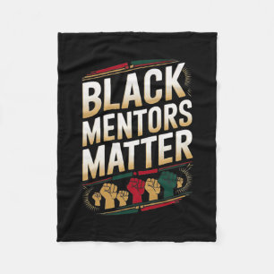 Black Mentors Problem Schwarze Geschichte Monat Zi Fleecedecke