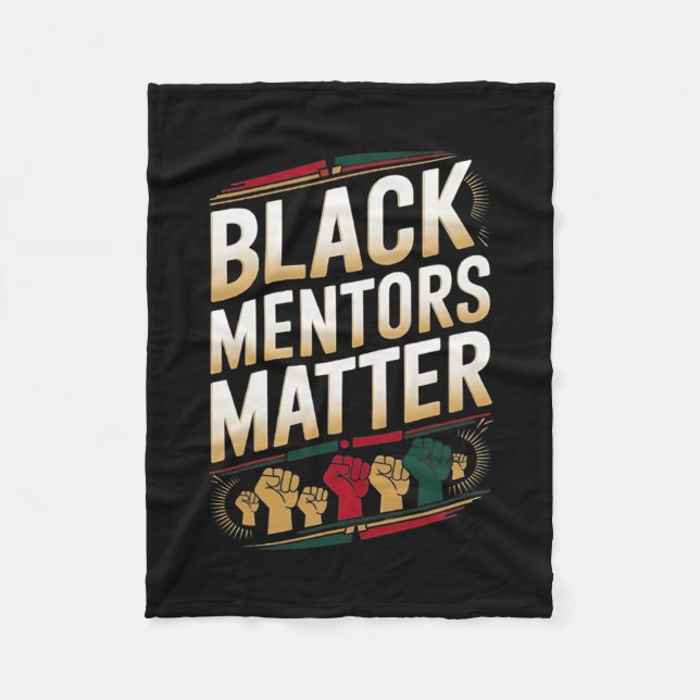 Black Mentors Problem Schwarze Geschichte Monat Zi Fleecedecke (Vorderseite)