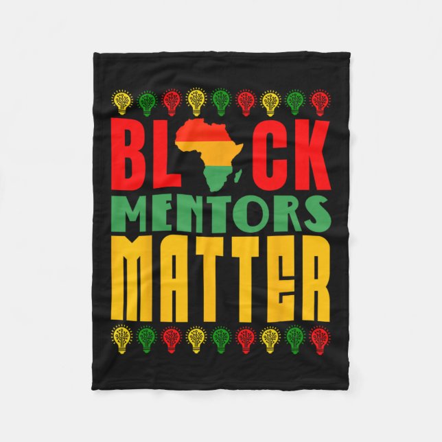 Black Mentors - Schwarze Geschichte Monat für Männ Fleecedecke (Vorderseite)