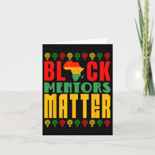 Black Mentors - Schwarze Geschichte Monat für Männ Karte
