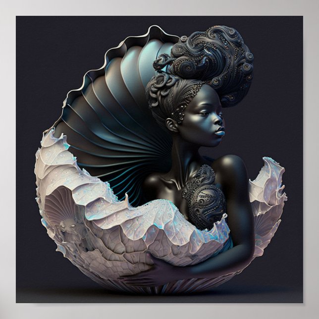 'Black Mermaid 4' Poster (Vorne)