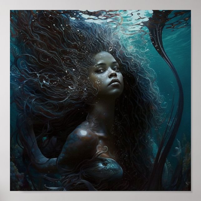 'Black Mermaid 6' Poster (Vorne)