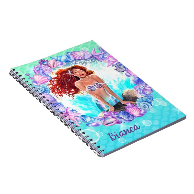 Black Mermaid Notizblock (Rechte Seite)