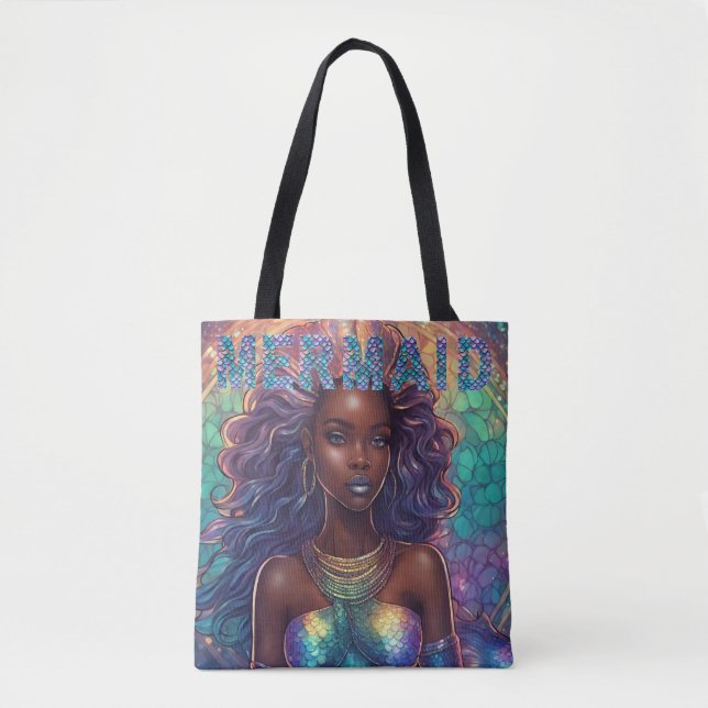 Black Mermaid Tote Bag (Vorderseite)