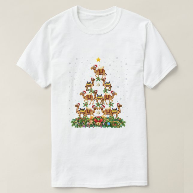 Black Merry Christmas American Santa Claus T-Shirt (Design vorne)