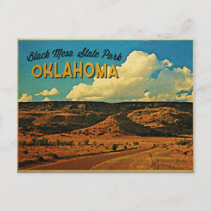 Black Mesa Oklahoma Postkarte