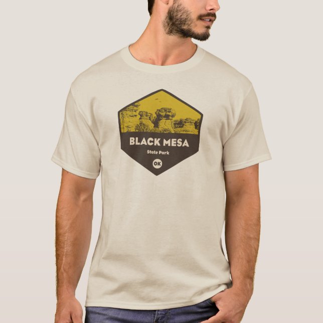 Black Mesa Staat Park Oklahoma T-Shirt (Vorderseite)