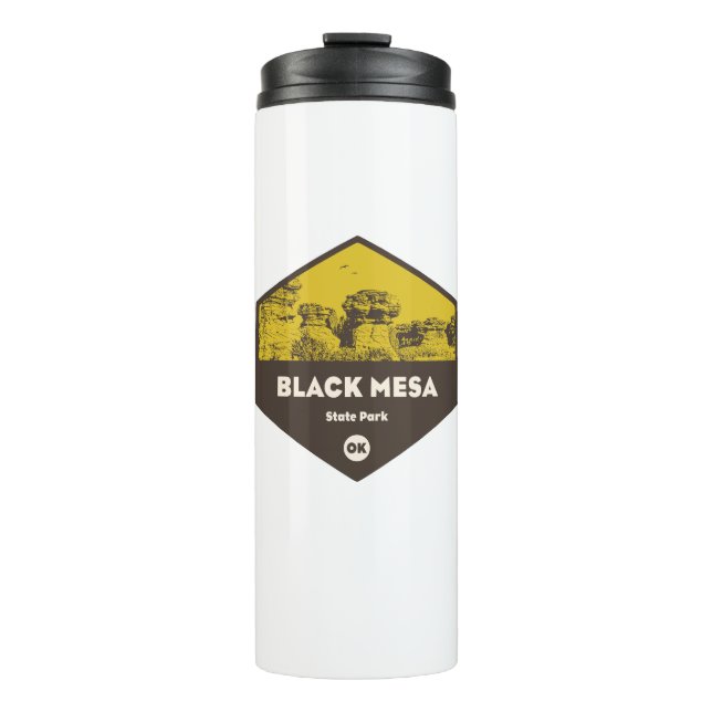 Black Mesa Staat Park Oklahoma Thermosbecher (Vorderseite)