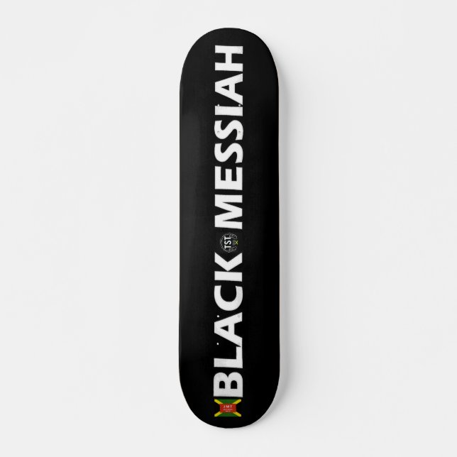 BLACK MESSIAH Skateboard, 7¾" Deck Skateboard (Vorne)