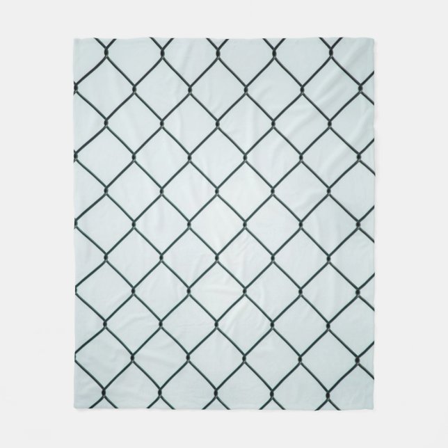 Black metal chain link fence fleecedecke (Vorderseite)