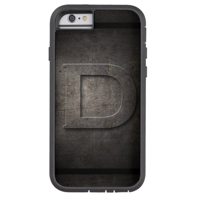 Black Metal D Monogram iPhone Case (Rückseite)